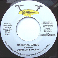 Derrick And Patsy / Derrick Morgan National Dance / Let Me Go USED VINYL 7INCH 45 RPM REISSUE