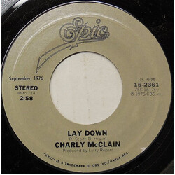 Charly McClain Lay Down USED VINYL 7INCH 45 RPM SINGLE REISSUE