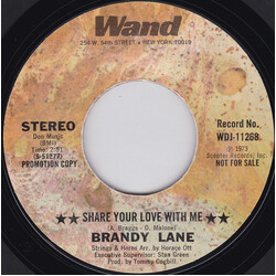 Brandy Lane Share Your Love With Me USED VINYL 7INCH 45 RPM PROMO