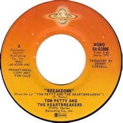 Tom Petty And The Heartbreakers Breakdown Vinyl 7" USED
