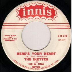 The Ikettes / Ike & Tina Turner Revue Here's Your Heart USED VINYL 7INCH 45 RPM SINGLE