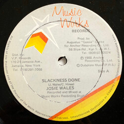 Josey Wales Slackness Done USED VINYL 12INCH 45 RPM