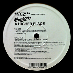 Peyton A Higher Place VINYL 12" USED