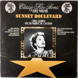 Franz Waxman / National Philharmonic Orchestra / Charles Gerhardt Sunset Boulevard - The Classic Film Scores Of Franz Waxman Vinyl LP USED