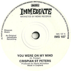 Crispian St. Peters / Traxter (3) You Were On My Mind / Glandular Fever USED VINYL 7INCH 45 RPM SINGLE REISSUE