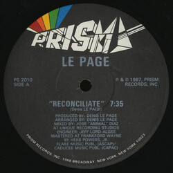 Le Page Reconciliate USED VINYL 12INCH 33 S RPM SINGLE