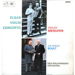 Sir Edward Elgar / Yehudi Menuhin / Sir Adrian Boult Violin Concerto Vinyl LP USED