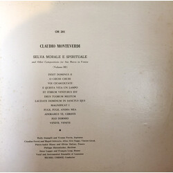 Claudio Monteverdi / Ensemble Vocal De Lausanne / Ensemble Instrumental De Lausanne / Michel Corboz Selva Morale E Spirituale And Other Compositions F