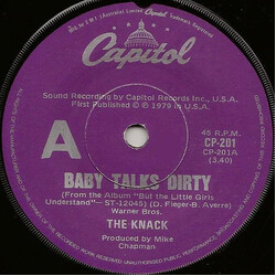 The Knack (3) Baby Talks Dirty USED VINYL 7INCH 45 RPM SINGLE