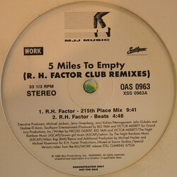 Brownstone 5 Miles To Empty (R. H. Factor Club Remixes) USED VINYL 12INCH PROMO