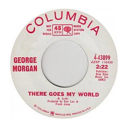 George Morgan (2) There Goes My World/Speak Well Of Me USED VINYL 7INCH 45 RPM SINGLE PROMO