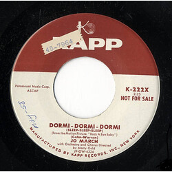 Jo March Dormi-Dormi-Dormi / Fare Thee Well, Oh Honey USED VINYL 7INCH 45 RPM PROMO