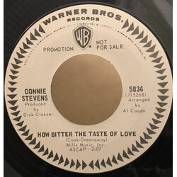 Connie Stevens Most Of All / How Bitter The Taste Of Love Vinyl 7" USED