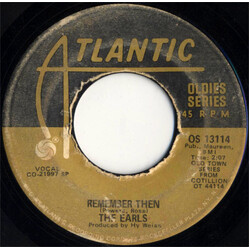 The Earls / Billy Bland Remember Then / Let The Little Girl Dance USED VINYL 7INCH 45 RPM