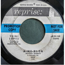 Trini Lopez Let It Be Known / A-Me-Ri-Ca USED VINYL 7INCH 45 RPM PROMO