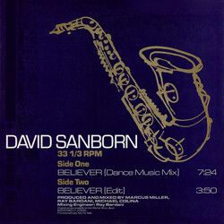 David Sanborn Believer USED VINYL 12INCH 33 S RPM PROMO