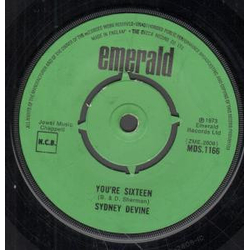 Sydney Devine You're Sixteen Vinyl 7" USED