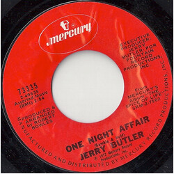Jerry Butler One Night Affair USED VINYL 7INCH 45 RPM