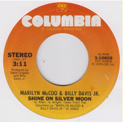 Marilyn McCoo & Billy Davis Jr. Shine On Silver Moon USED VINYL 7INCH 45 RPM SINGLE STEREO