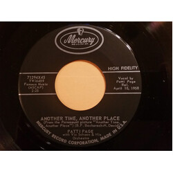 Patti Page / Vic Schoen And His Orchestra Another Time, Another Place / These Worldly Wonders USED VINYL 7INCH 45 RPM