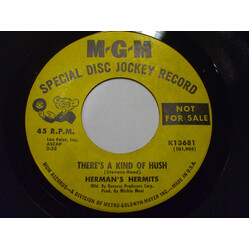 Herman's Hermits There's A Kind Of Hush / No Milk Today USED VINYL 7INCH SINGLE 45 RPM PROMO