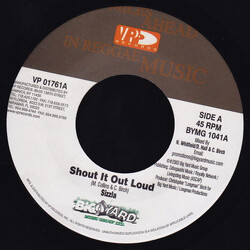 Sizzla Shout It Out Loud USED VINYL 7INCH 45 RPM
