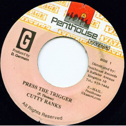 Cutty Ranks / Dennis Brown Press The Trigger / Decide Your Mind USED VINYL 7INCH REISSUE