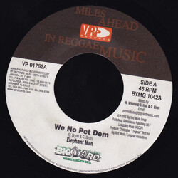 Elephant Man / Ward 21 We No Pet Dem / Sick Head USED VINYL 7INCH 45 RPM
