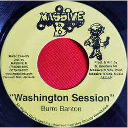 Burro Banton Washington Session USED VINYL 7INCH 45 RPM MISPRESS REPRESS