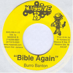 Burro Banton Bible Again USED VINYL 7INCH 45 RPM
