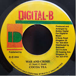 Cocoa Tea War And Crime USED VINYL 7INCH 45 RPM