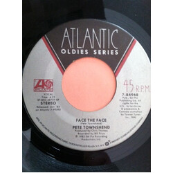 Pete Townshend Face The Face / Give Blood USED VINYL 45 RPM 7INCH SINGLE
