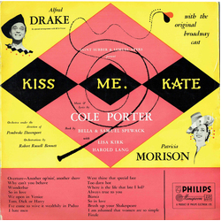 Cole Porter / Saint Subber / Lemuel Ayers / Alfred Drake / Patricia Morison Kiss Me, Kate Vinyl LP USED