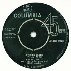 Frank Ifield / Norrie Paramor And His Orchestra Lovesick Blues USED VINYL 7INCH 45 RPM SINGLE REPRESS