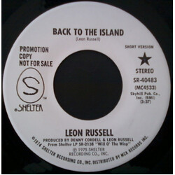 Leon Russell Back To The Island USED VINYL 7INCH 45 RPM STEREO PROMO