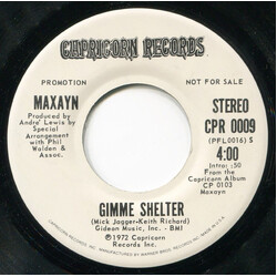 Maxayn Gimme Shelter USED VINYL 7INCH 45 RPM PROMO STEREO MONO