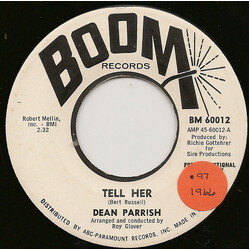 Dean Parrish Tell Her Vinyl 7" USED