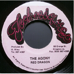 Red Dragon The Agony USED VINYL 7INCH 45 RPM REPRESS