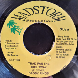 Daddy Rings / Rebelus Trad Pon The Right Way / Raggamuffin Lover USED VINYL 7INCH 45 RPM SINGLE