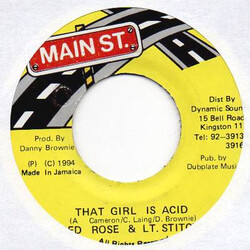 Anthony Red Rose / Lieutenant Stitchie That Girl Is Acid USED VINYL 7INCH 45 RPM
