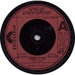 Barclay James Harvest Loving Is Easy Vinyl 7" USED