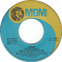 Joey Heatherton Gone / The Road I Took To You (Pieces) VINYL 7" USED