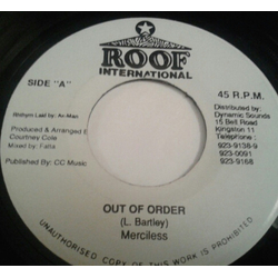 Merciless Out Of Order Vinyl 7" USED