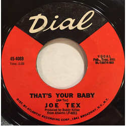 Joe Tex That's Your Baby USED VINYL 7INCH 45 RPM SINGLE STYRENE