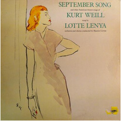 Lotte Lenya September Song And Other American Theatre Songs Of Kurt Weill Vinyl LP USED