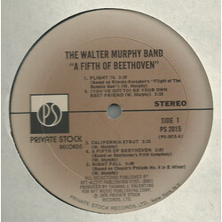 Walter Murphy & The Big Apple Band A Fifth Of Beethoven Vinyl LP USED