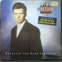Rick Astley Whenever You Need Somebody Vinyl LP USED