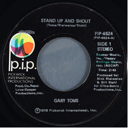 Gary Toms Stand Up And Shout / Party Hardy Vinyl 7" USED