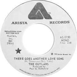 Outlaws There Goes Another Love Song USED VINYL 7INCH 45 RPM PROMO