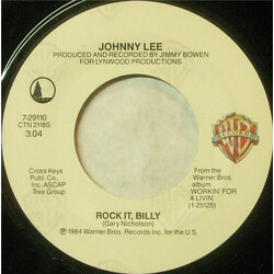 Johnny Lee (3) Rock It, Billy / Rollin' Lonely USED VINYL 7INCH 45 RPM SINGLE